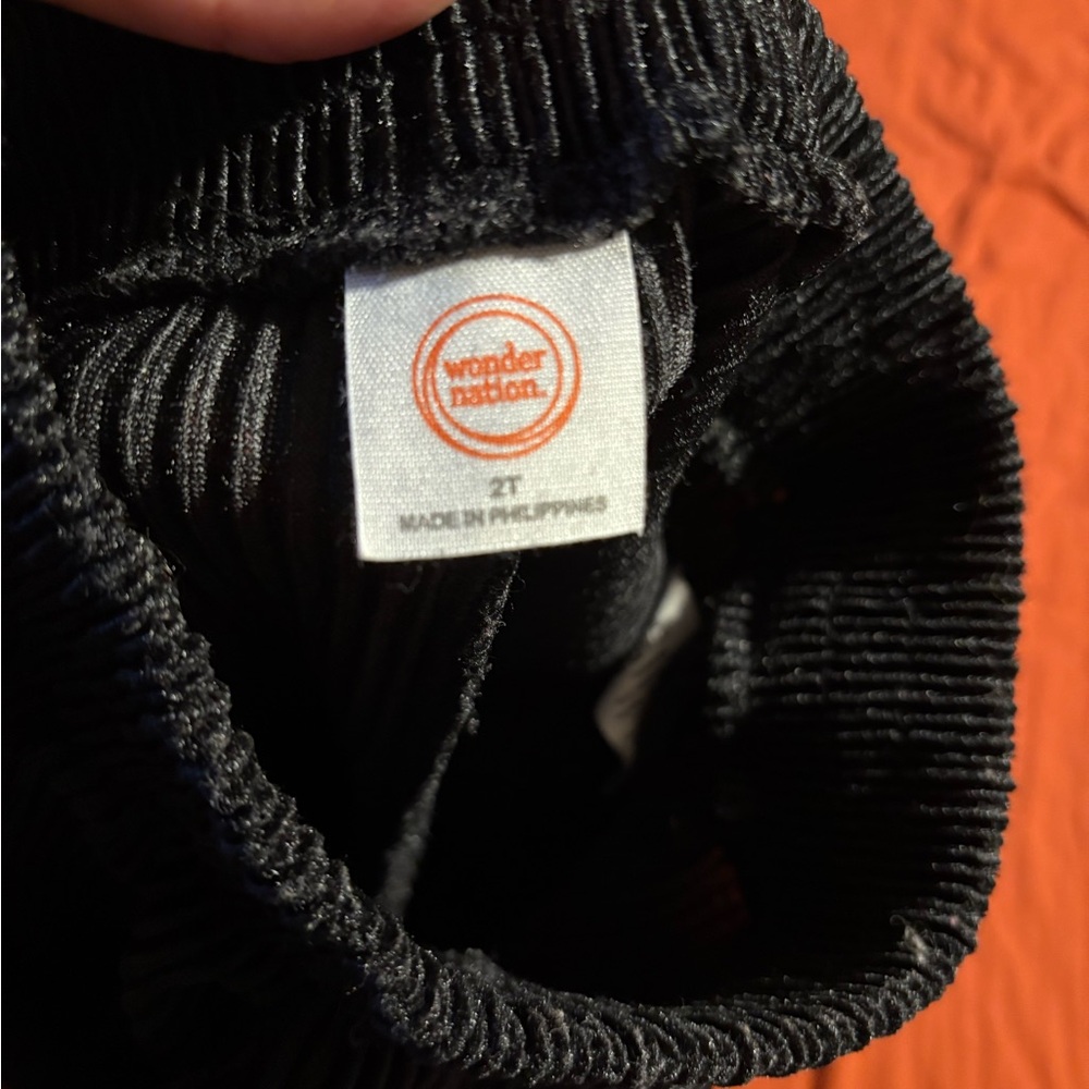 Wonder Nation Black Ribbed Fabric